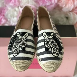 Kate Spade Zebra Stripe Espadrille